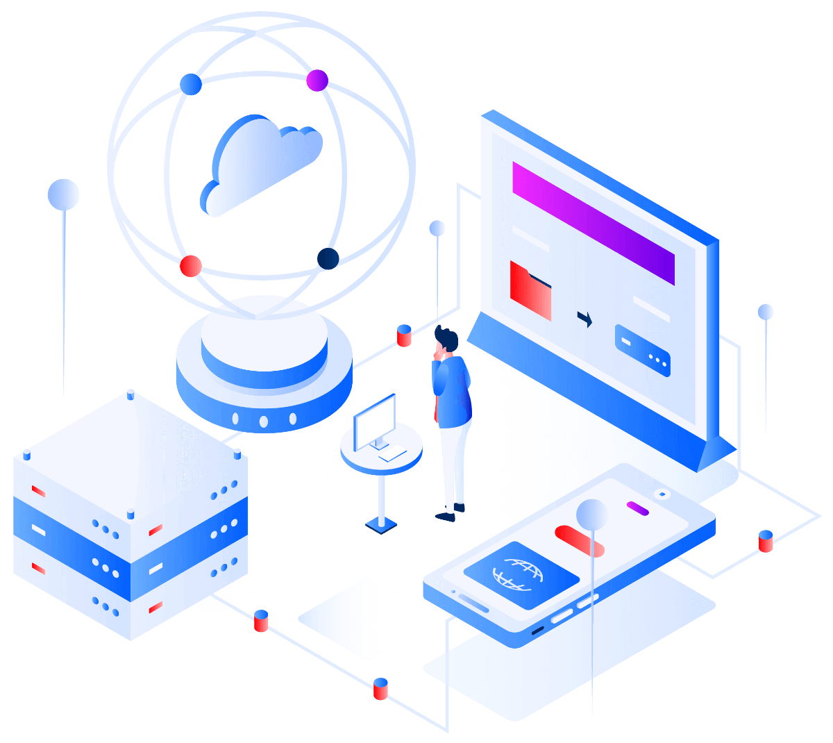 secure storage illustration